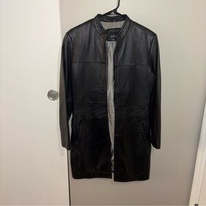 Adler Collection Vintage Lambskin Black Leather Jacket